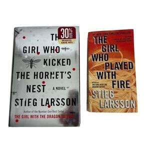 Steig Larsson Fiction Book/Novel Lot/2 Thriller/Crime/Suspense/Mystery